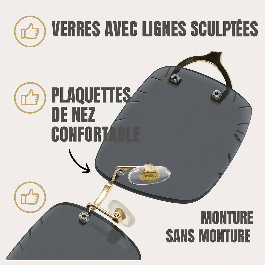 Lunettes sans monture